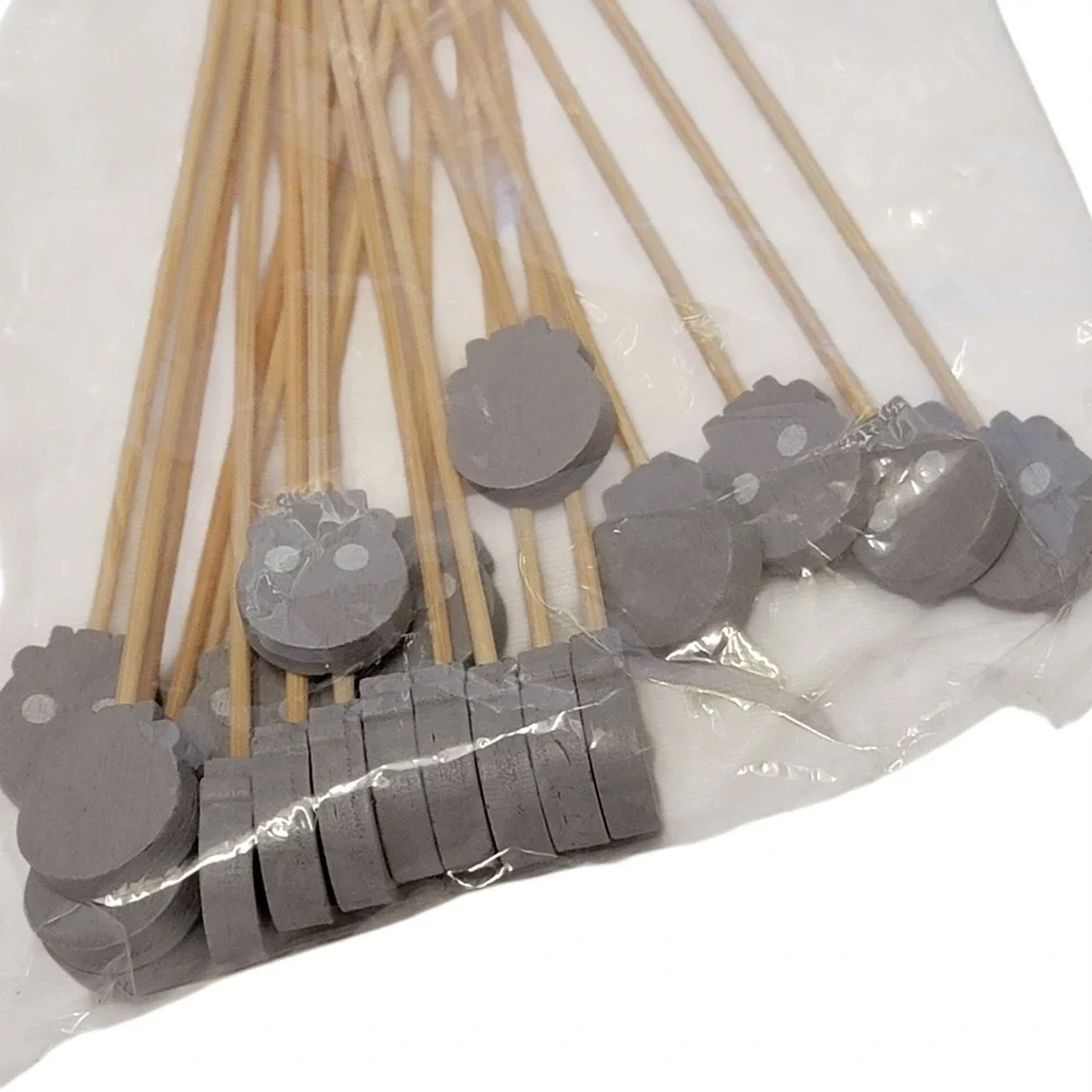 Skull Cupcake Picks 20 Ct Halloween Gray Novelty Party Cake Decorations Goth‎